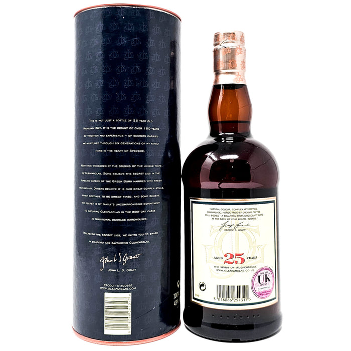 Glenfarclas 25 Year Old Single Malt Scotch Whisky, 70cl, 43% ABV