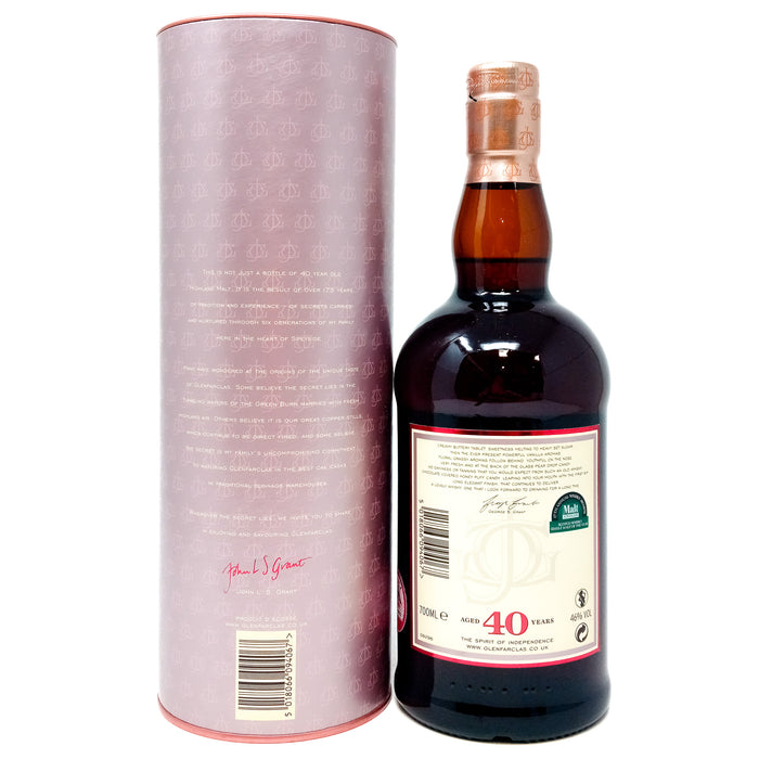 Glenfarclas 40 Year Old Single Malt Scotch Whisky, 70cl, 46% ABV