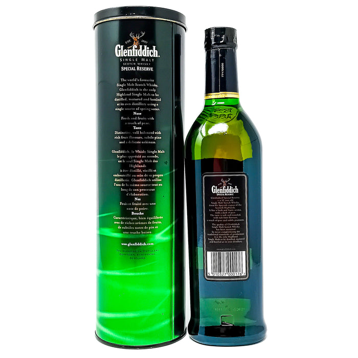 Glenfiddich 12 Year Old Special Reserve Single Malt Scotch Whisky, 70cl, 40% ABV