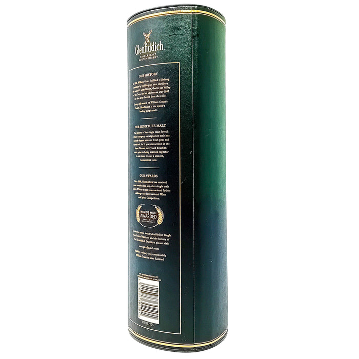 Glenfiddich 12 Year Old Single Malt Scotch Whisky, 1L, 40% ABV