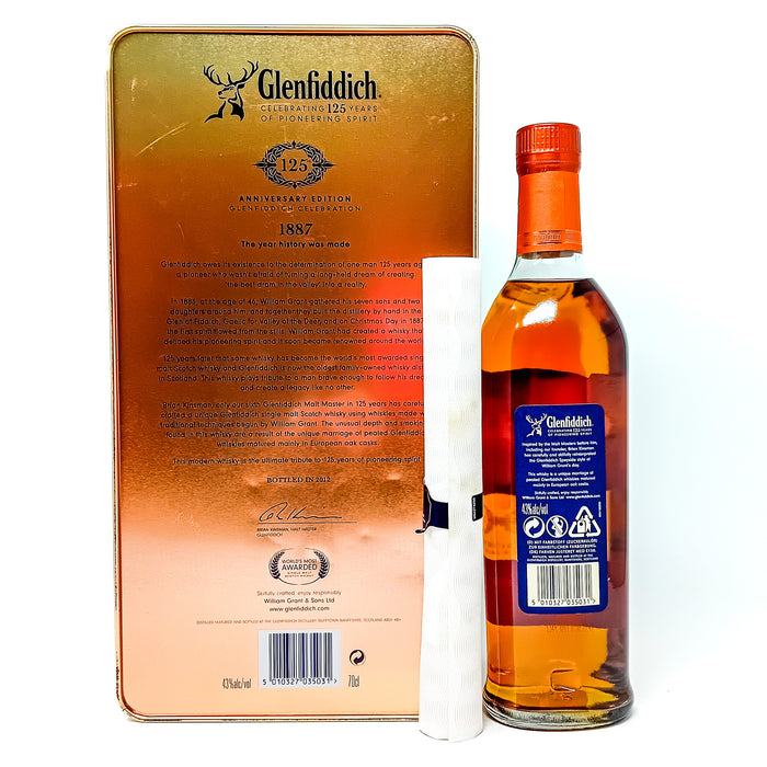 Glenfiddich 125th Anniversary Single Malt Scotch Whisky, 70cl, 43% ABV