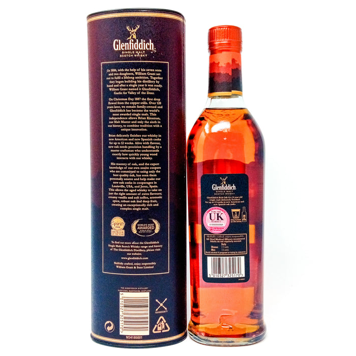 Glenfiddich 14 Year Old Rich Oak Single Malt Scotch Whisky 70cl, 40% ABV
