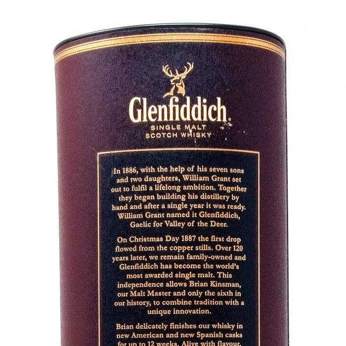 Glenfiddich 14 Year Old Rich Oak Single Malt Scotch Whisky 70cl, 40% ABV