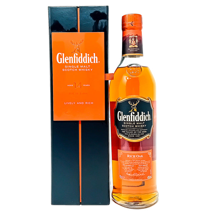 Glenfiddich 14 Year Old Rich Oak Pre-2014 Single Malt Whisky 70cl, 40% ABV