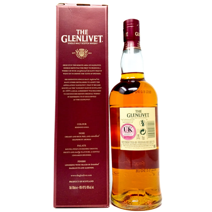 Glenlivet 15 Year Old French Oak Single Malt Scotch Whisky, 70cl, 40% ABV