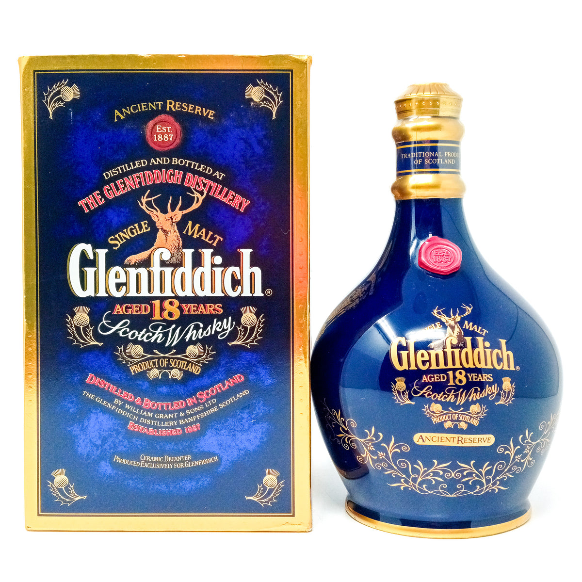 ■国内正規品■Glenfiddich 18年 ANCIENT RESERVE Glenfiddich 18 Year Old Ancient Reserve Spode Decanter SIngle Malt Sco