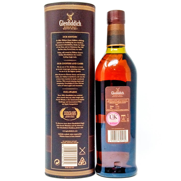 Glenfiddich 18 Year Old Small Batch Single Malt Scotch Whisky, 70cl, 40% ABV