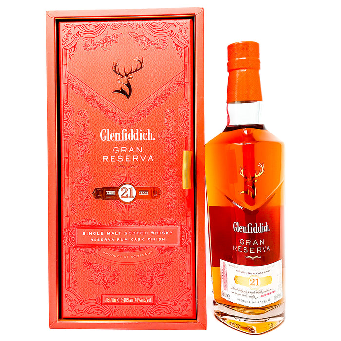 Glenfiddich 21 Year Old Gran Reserva Single Malt Scotch Whisky, 70cl, 40% ABV