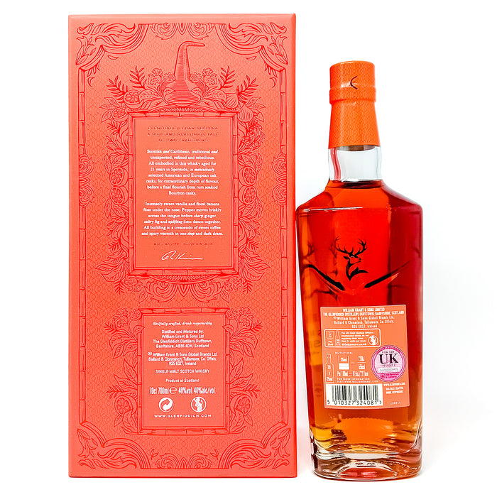 Glenfiddich 21 Year Old Gran Reserva Single Malt Scotch Whisky, 70cl, 40% ABV