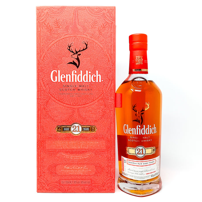 Glenfiddich 21 Year Old Gran Reserva Single Malt Scotch Whisky, 70cl, 40% ABV