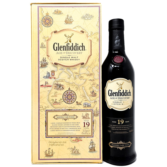 Glenfiddich 19 Year Old Age of Discovery Madeira Cask Finish Single Malt Scotch Whisky, 70cl, 40% ABV