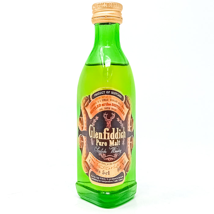 Glenfiddich Pure Malt Scotch Whisky, Miniature, 5cl, 40% ABV