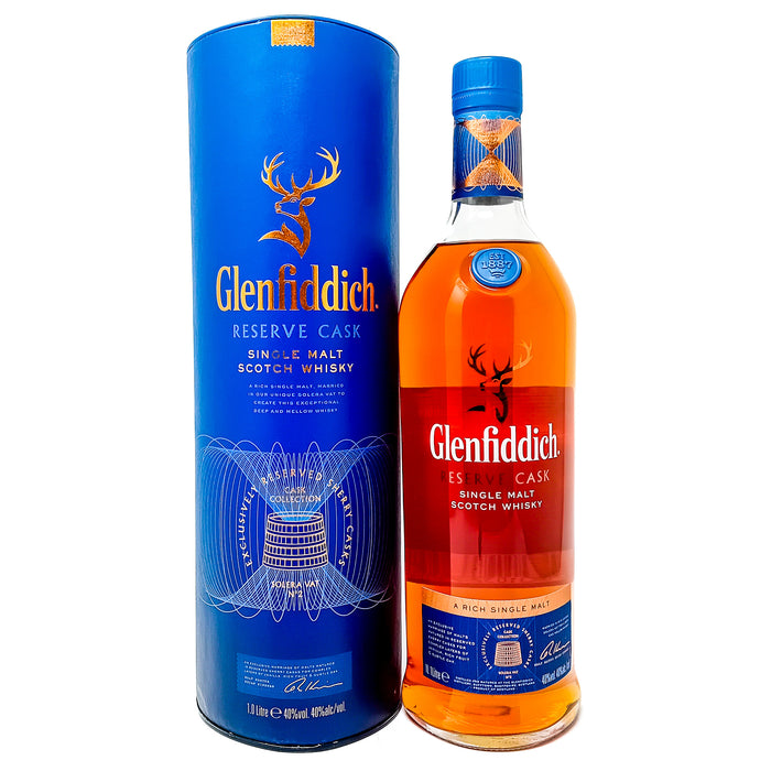 Glenfiddich Reserve Cask Single Malt Scotch Whisky, 1L, 40% ABV