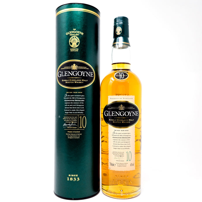 Glengoyne 10 Year Old Single Malt Scotch Whisky, 70cl, 40% ABV
