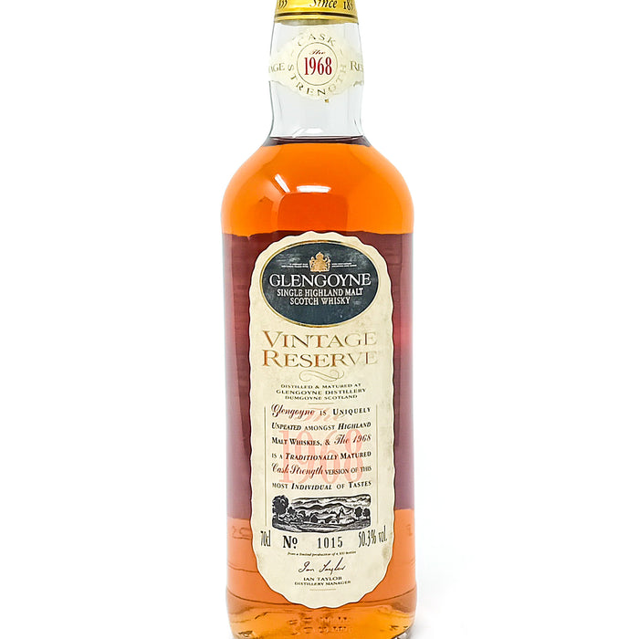 Glengoyne 1968 25 Year Old Vintage Reserve Single Malt Scotch Whisky, 70cl, 50.3% ABV