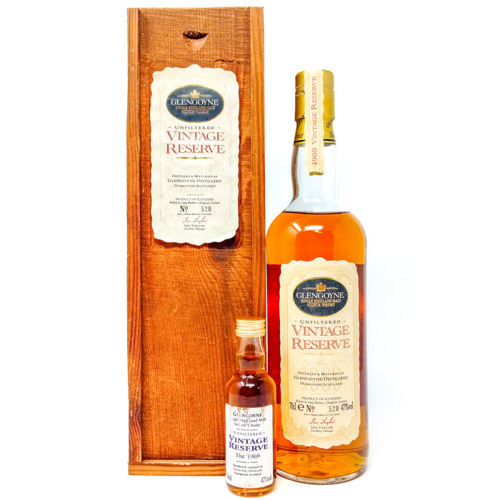 Glengoyne 1969 Vintage Reserve with Mini Single Malt Scotch Whisky, 5cl+70cl, 47% ABV
