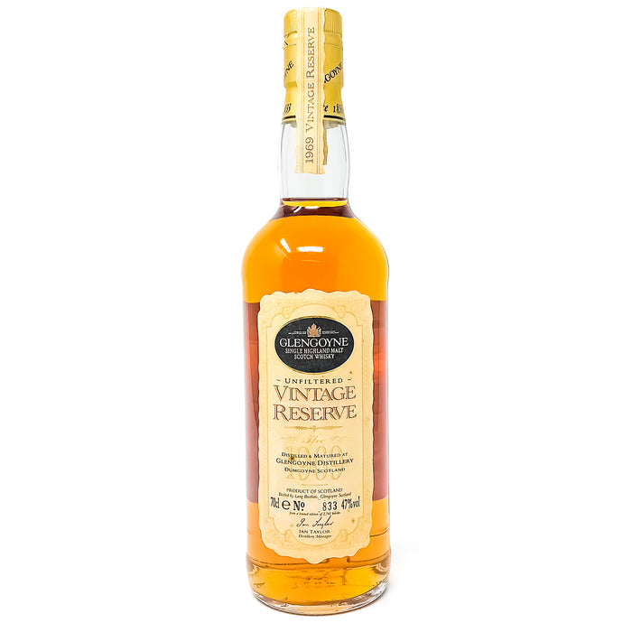 Glengoyne 1969 Vintage Reserve Single Malt Scotch Whisky, 70cl, 47% ABV