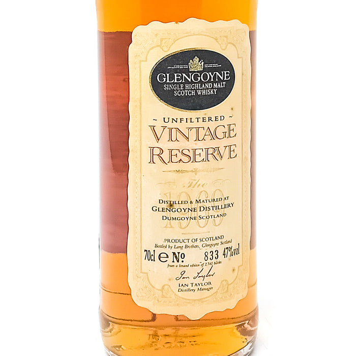 Glengoyne 1969 Vintage Reserve Single Malt Scotch Whisky, 70cl, 47% ABV