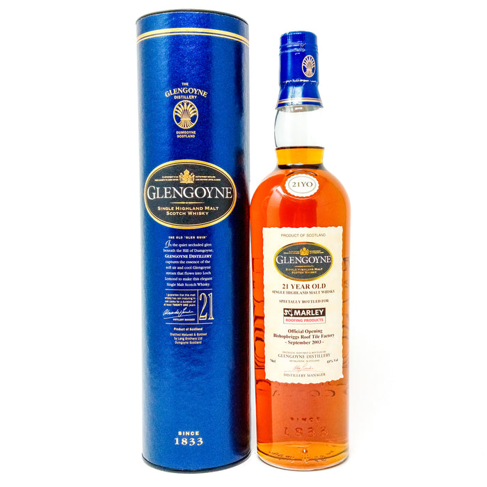 Glengoyne 21 Year Old for Marley Roofing Single Malt Scotch Whisky, 70cl, 43% ABV