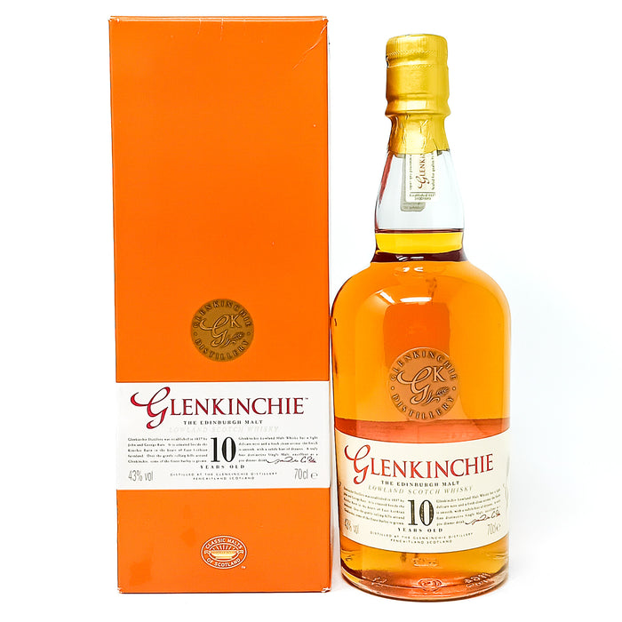 Glenkinchie 10 Year Old Single Malt Scotch Whisky, 70cl, 43% ABV