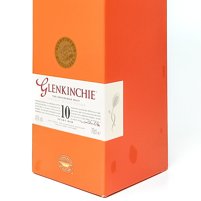 Glenkinchie 10 Year Old Single Malt Scotch Whisky, 70cl, 43% ABV