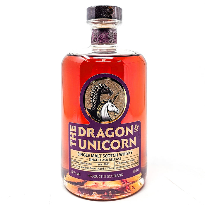 Glenkinchie 2008 17 Year Old The Dragon & Unicorn Single Malt Scotch Whisky 70cl, 54.1% ABV