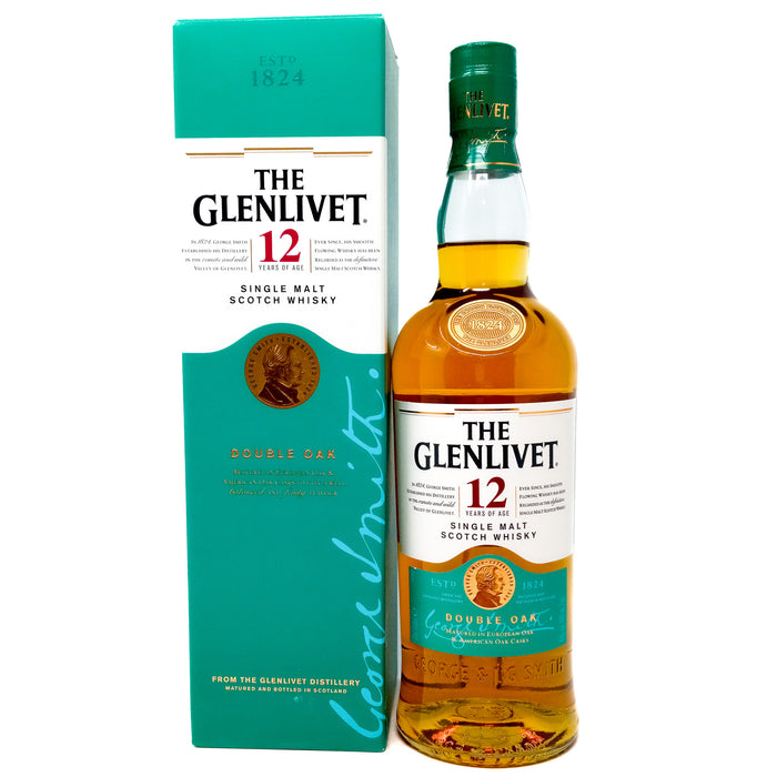 Glenlivet 12 Year Old Double Oak Single Malt Scotch Whisky, 70cl, 40% ABV