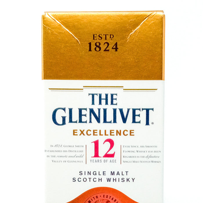 Glenlivet 12 Year Old Excellence Single Malt Scotch Whisky, 70cl, 40% ABV