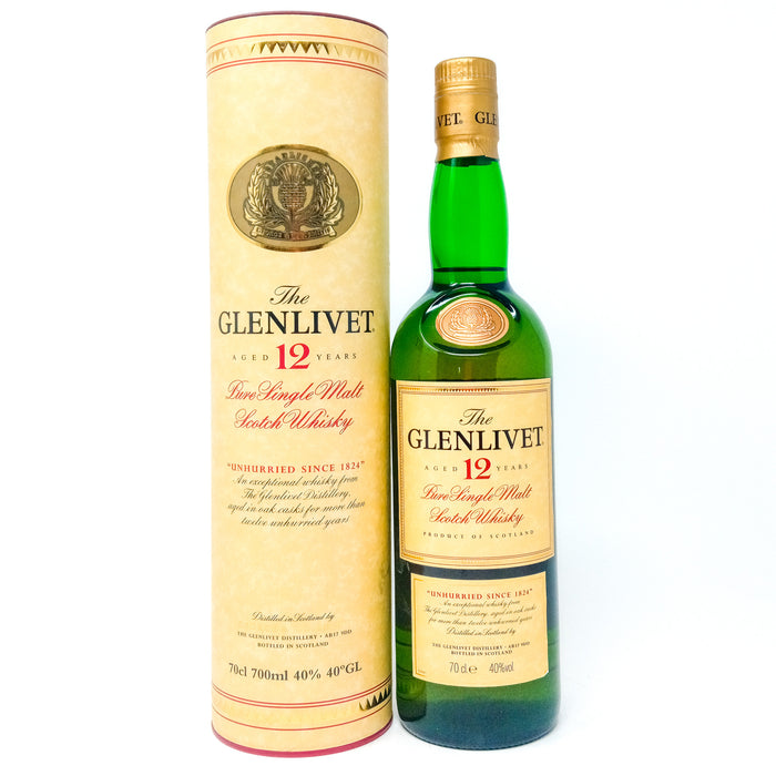 Glenlivet 12 Year Old Single Malt Scotch Whisky, 70cl, 40% ABV