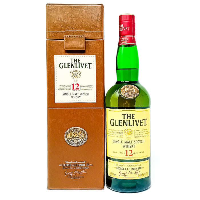 Glenlivet 12 Year Old Single Malt Scotch Whisky, 70cl, 40% ABV