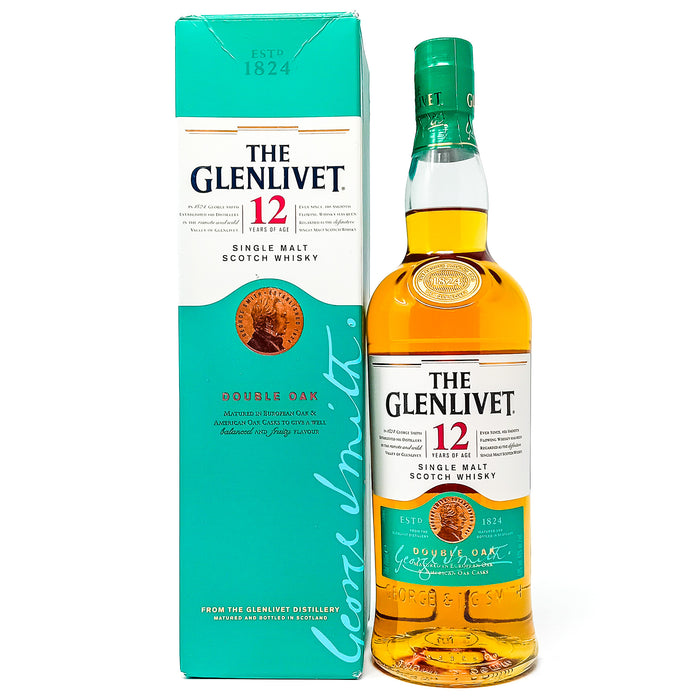 Glenlivet 12 Year Old Double Oak Single Malt Scotch Whisky, 70cl, 40% ABV