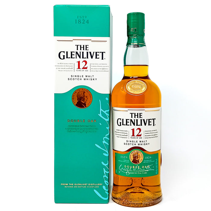 Glenlivet 12 Year Old Double Oak Single Malt Scotch Whisky, 75cl, 40% ABV