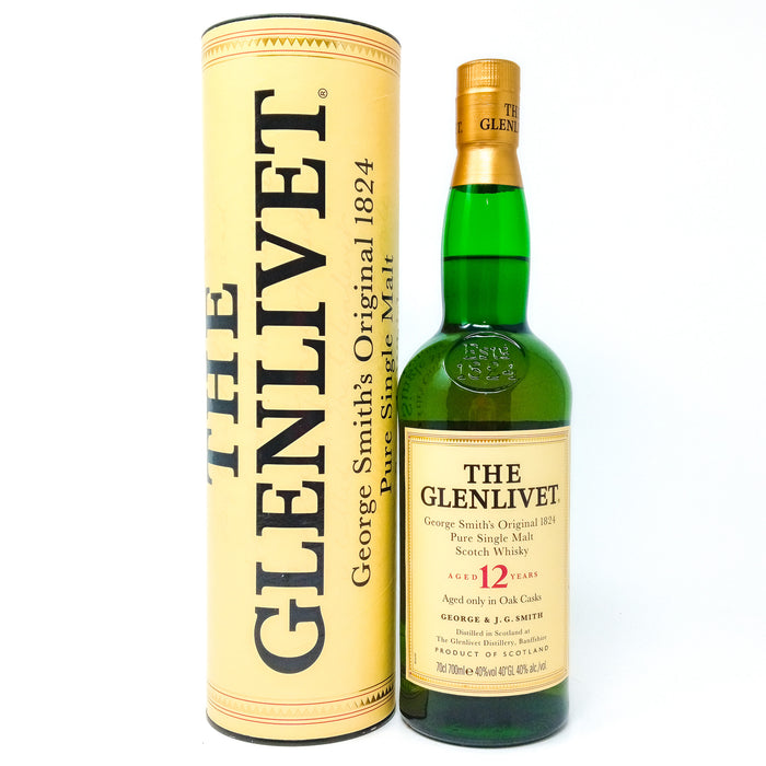 Glenlivet 12 Year Old Single Malt Scotch Whisky 70cl, 40% ABV