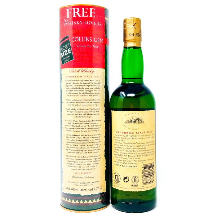 Glenlivet 12 Year Old Single Malt Scotch Whisky, 70cl, 40% ABV