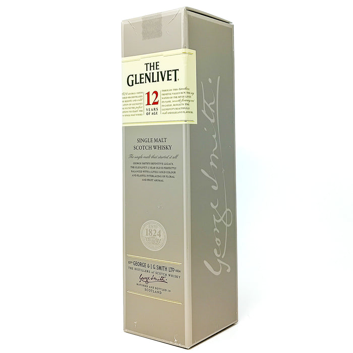 Glenlivet 12 Year Old Single Malt Scotch Whisky, 70cl, 40% ABV