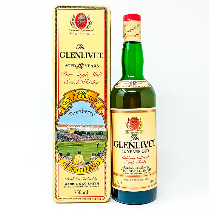 Glenlivet 12 Year Old Turnberry Golf Course Single Malt Scotch Whisky, 75cl, 40% ABV