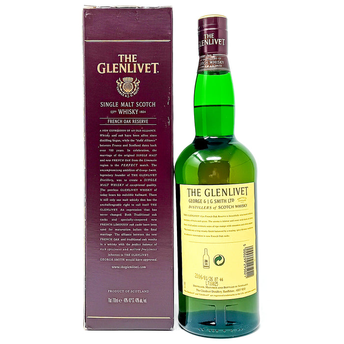 Glenlivet 15 Year Old French Oak Reserve Single Malt Scotch Whisky, 70cl, 40% ABV