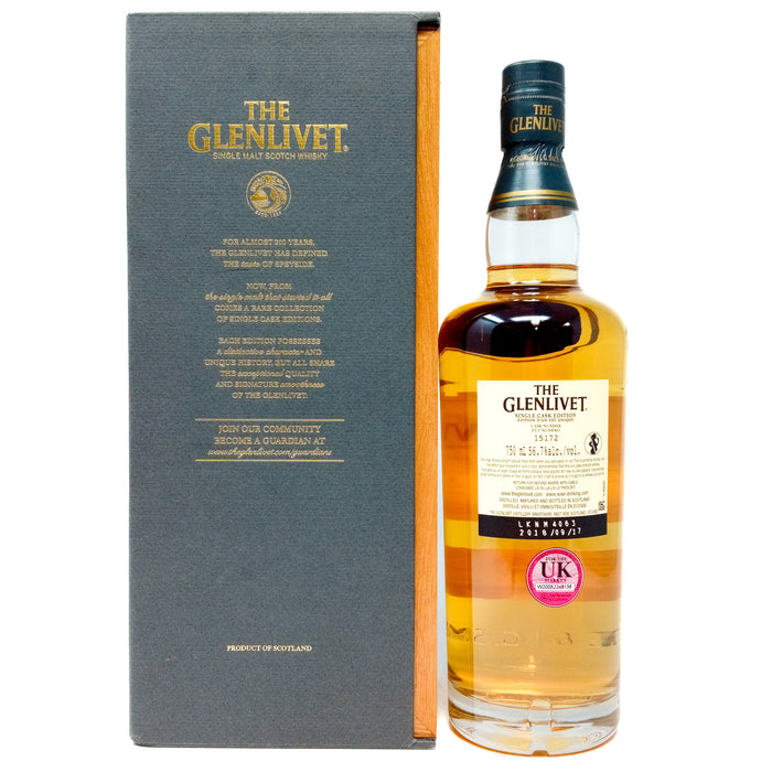 Glenlivet 2018 16 Year Old Single Cask Edition #15172 Single Malt Scotch Whisky, 75cl, 56.7% ABV