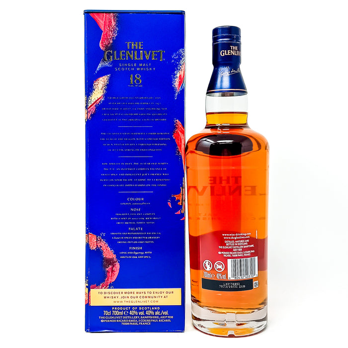 Glenlivet 18 Year Old Batch Reserve Year of the Dragon Limited Edition Single Malt Scotch Whisky, 75cl, 40% ABV