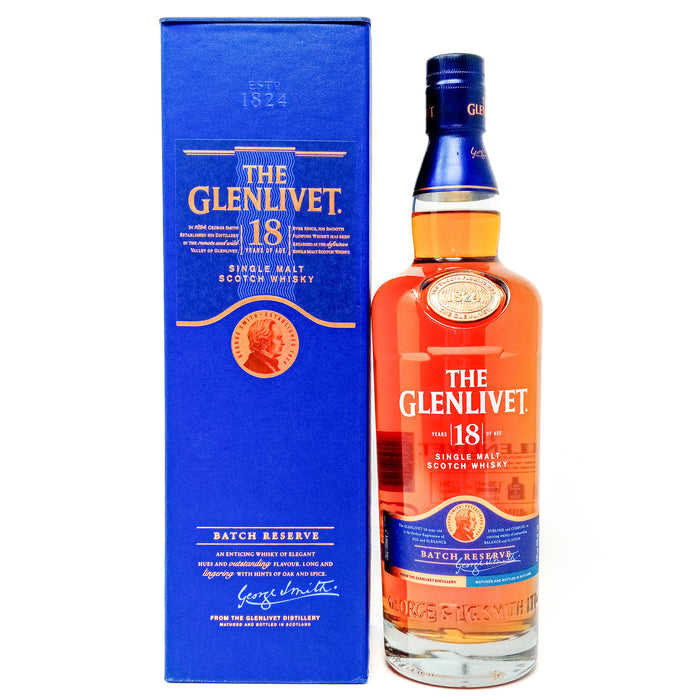 Glenlivet 18 Year Old Batch Reserve Single Malt Scotch Whisky, 70cl, 40% ABV