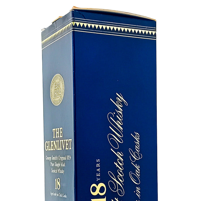 Glenlivet 18 Year Old Single Malt Scotch Whisky, 70cl, 43% ABV