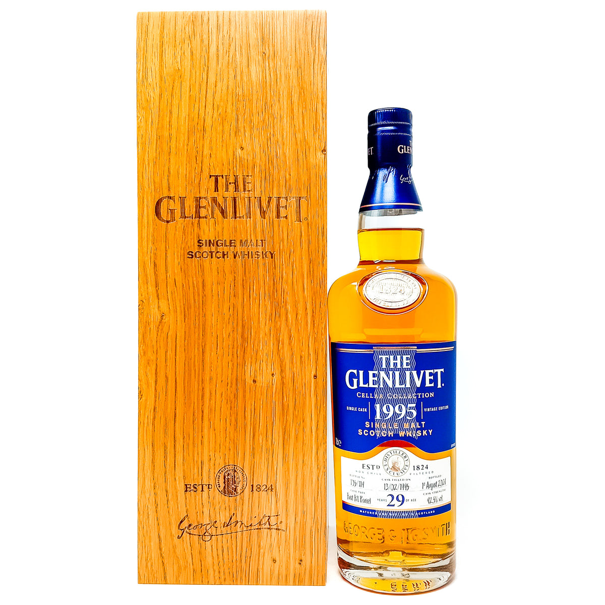 Glenlivet 1995 29 Year Old Cellar Collection Single Malt Scotch Whisky