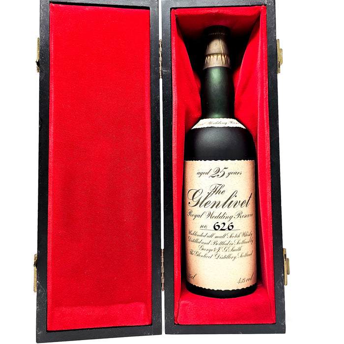 Glenlivet 25 Year Old Royal Wedding Reserve Single Malt Scotch Whisky, 75cl, 43% ABV