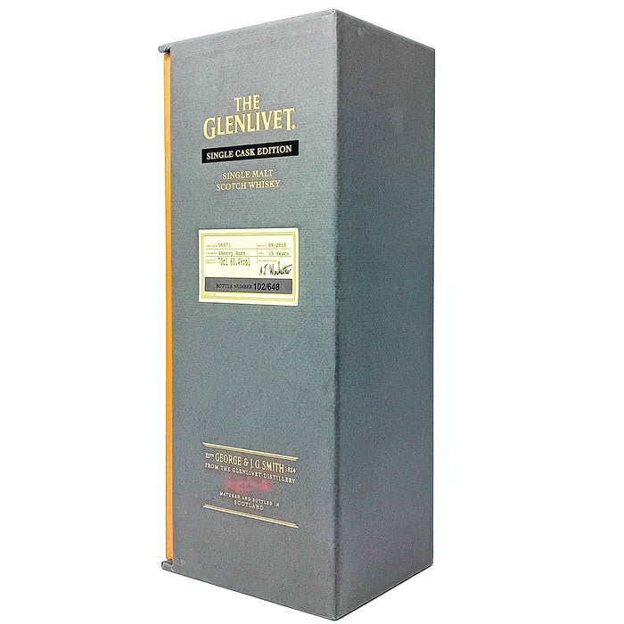 Glenlivet 15 Year Old Single Cask #56071 Single Malt Scotch Whisky, 70cl, 60.4% ABV