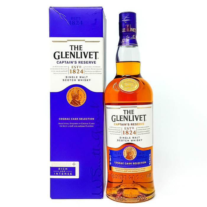 Glenlivet Captains Reserve Cognac Cask Selection Single Malt Scotch Whisky, 70cl, 40% ABV
