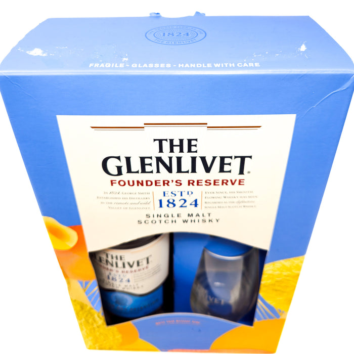 Glenlivet Founders Reserve American Oak Selection Single Malt Scotch Whisky Gift Set, 70cl, 40% ABV