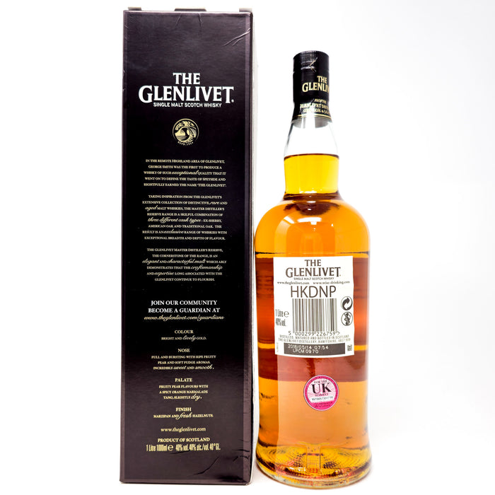 Glenlivet The Master Distiller's Reserve Single Malt Scotch Whisky, 1L, 40% ABV