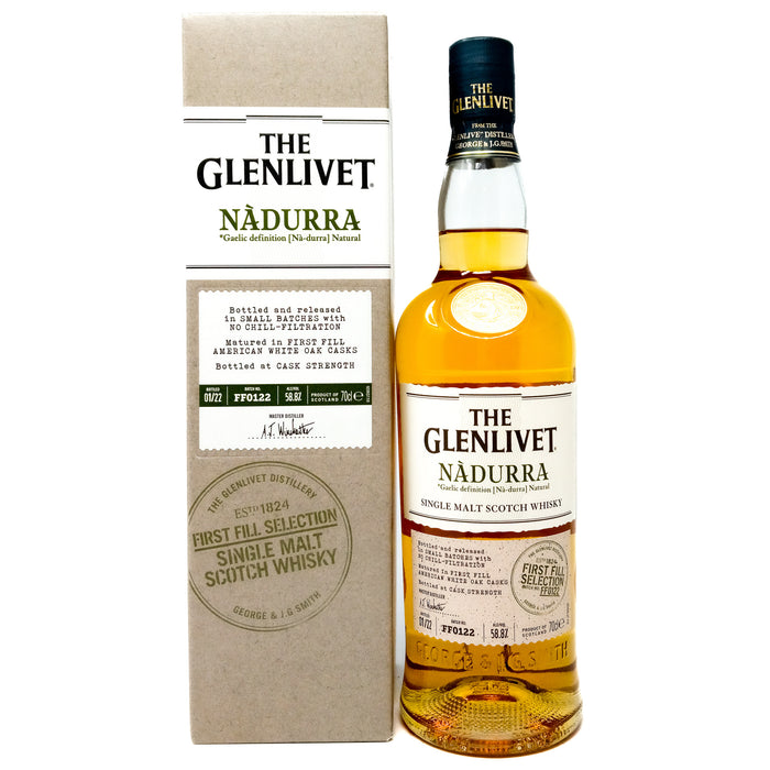 Glenlivet Nadurra First Fill Batch #FF0122 Single Malt Scotch Whisky, 70cl, 58.8% ABV