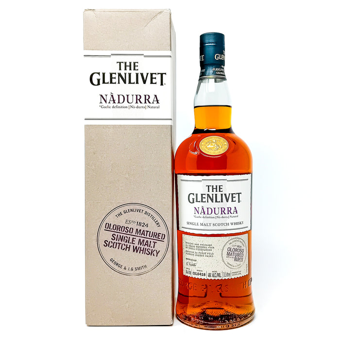 Glenlivet Nadurra Oloroso Matured Batch #OL0418 Single Malt Scotch Whisky, 1L, 48% ABV