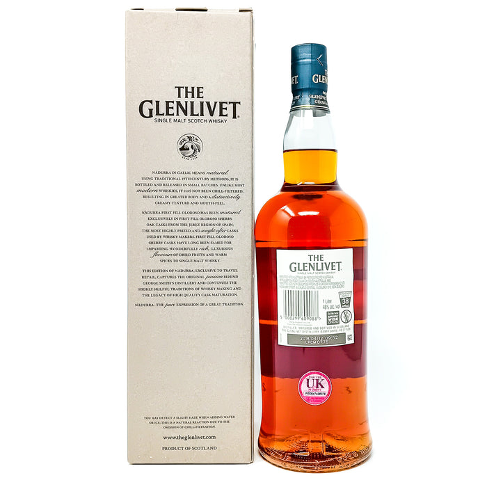 Glenlivet Nadurra Oloroso Matured Batch #OL0418 Single Malt Scotch Whisky, 1L, 48% ABV